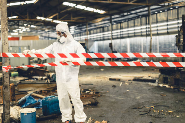 Professional Biohazard technician working in Morehead City, NC